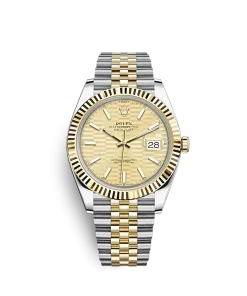 Super Clone Rolex Datejust 126333 41mm Golden (Jubilee) Motif Dial